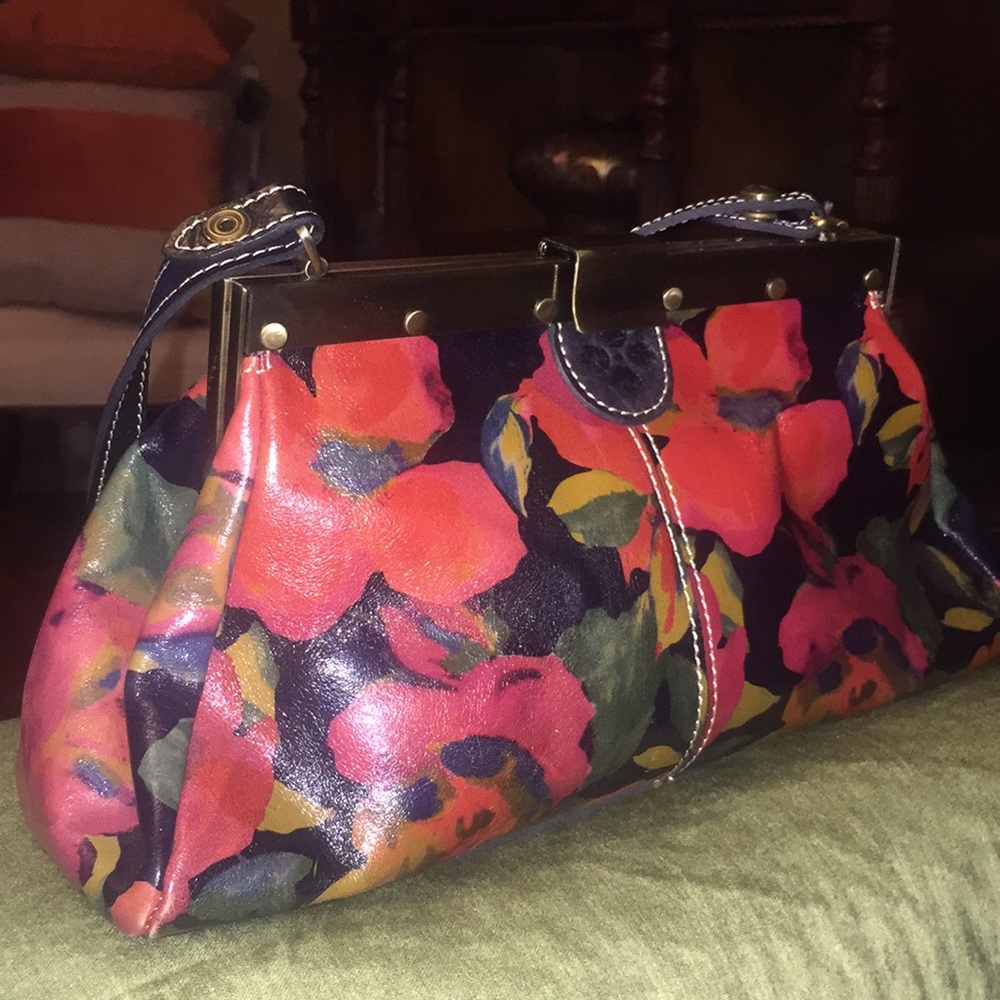 Patricia Nash Italian Leather Floral Purse